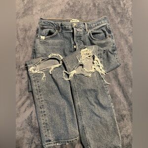 AGOLDE Distressed Blue Jeans